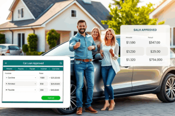 Finanzierung eines Autos mit einfachem Kreditangebot.