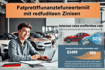 Fahrzeugfinanzierung mit reduzierten Zinsen für günstigere Kreditkonditionen.