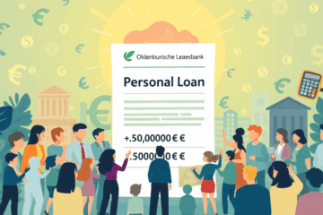 Illustration eines persönlichen Kredits der Oldenburgischen Landesbank für bedürftige Personen.