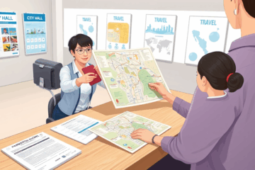 Anleitung zum Beantragen einer Karte mit Reisepass.