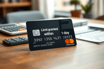 Eine Abbildung der Karte, die innerhalb von 1 Tag ein Limit gewährt.