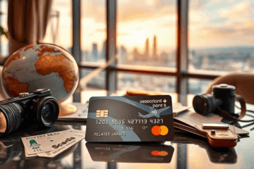 Sammeln von Punkten und Meilen mit einer Kreditkarte.