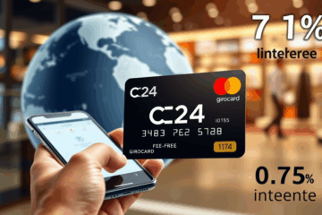 Abbildung der C24 Bank-Karte und digitalem Konto