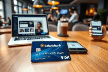 Ein Bild der Solarisbank Visa-Karte, die innovative Zahlungsoption für Unternehmen.