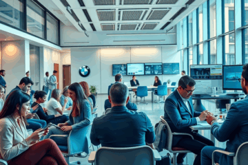 Darstellung des Einstellungsprozesses bei BMW mit Fokus auf Online-Bewerbung und Vorstellungsgespräch.