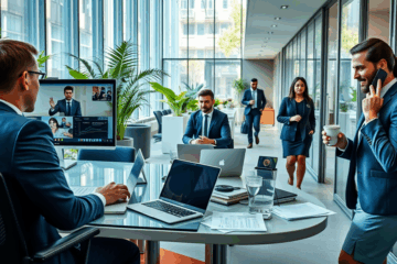 Einblicke in den Alltag von Mitarbeitern der Deutschen Bank mit Fokus auf Arbeitsumfeld und Herausforderungen.