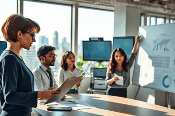 Eine Infografik über die gefragtesten Fähigkeiten auf dem deutschen Arbeitsmarkt, einschließlich technischer, kommunikativer und strategischer Fähigkeiten.