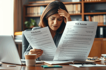 Ein Lebenslauf, der die häufigsten Fehler zeigt, die man vermeiden sollte.